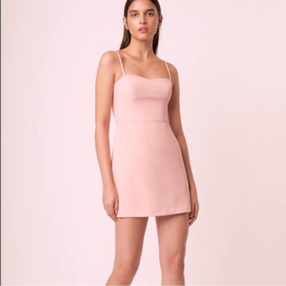French Connection Pink Tea Gown Size 8 Strappy Fit & Flare new with tags - Picture 1 of 12